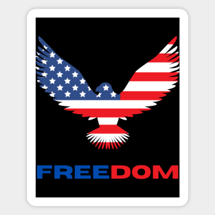 Independence Day Freedom American Eagle Magnet